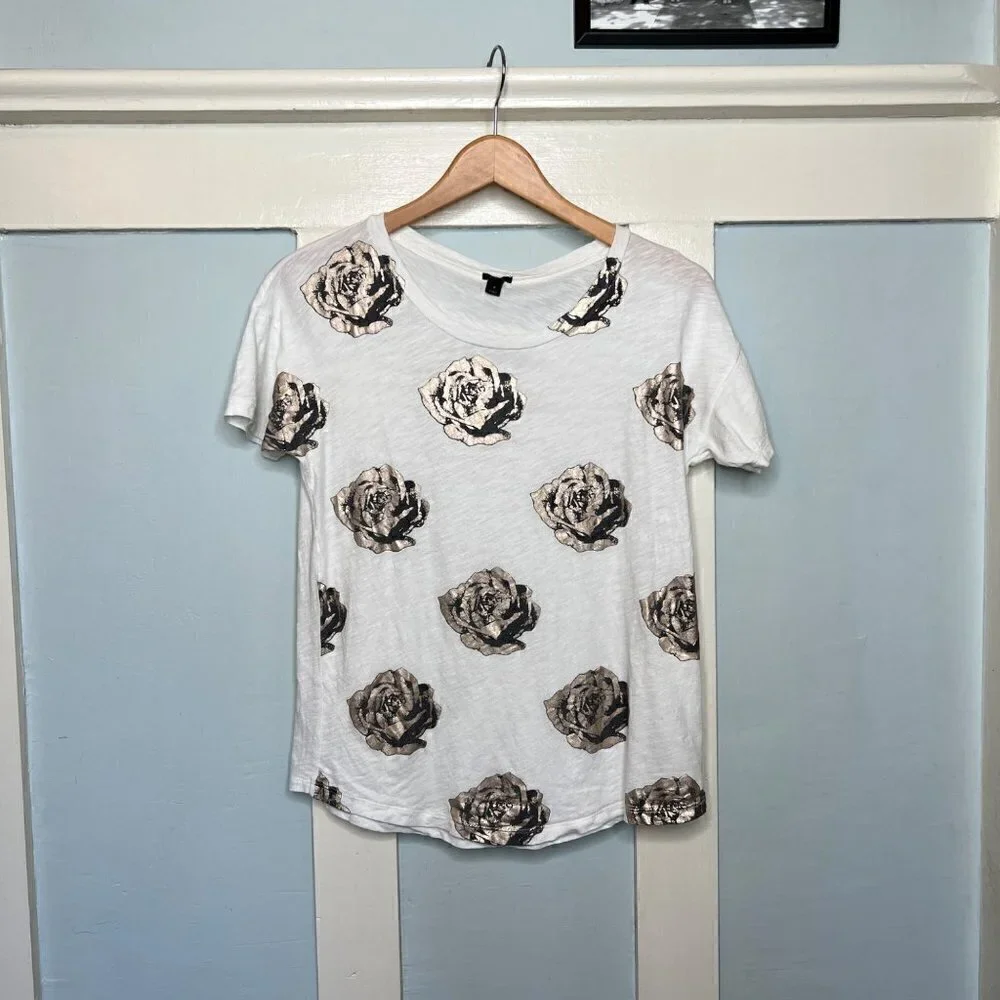 J. Crew Floral T-Shirt Bundle x2 Sz. Small